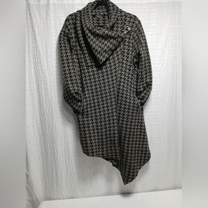 Garnet Hill Asymmetrical Boiled Wool Coat. Ladies Size 8